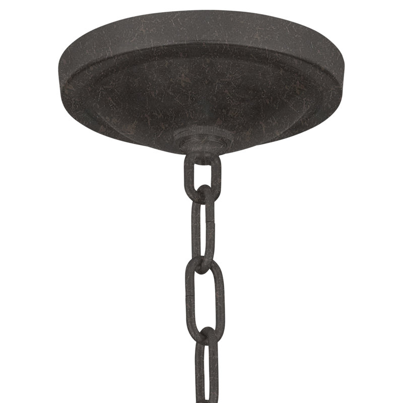 Lustre carré à 6 lumières Medallion, H 24 po x l 18 po x P 18 po