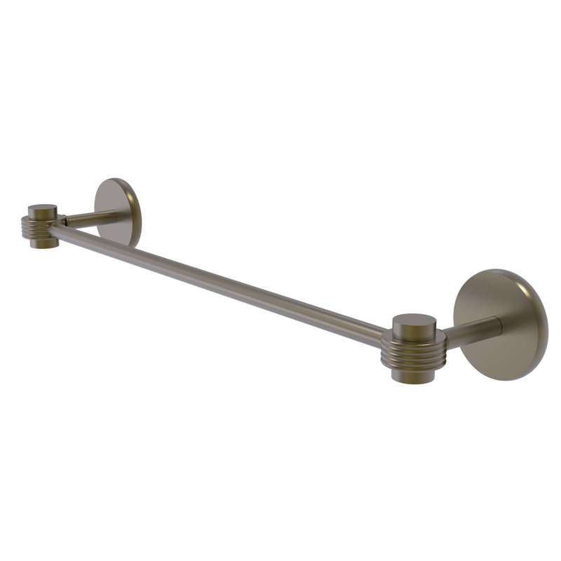 Barre à serviettes murale 36" Satellite Orbit One, Laiton antique, H 3 po x l 38,5 po x P 3,9 po