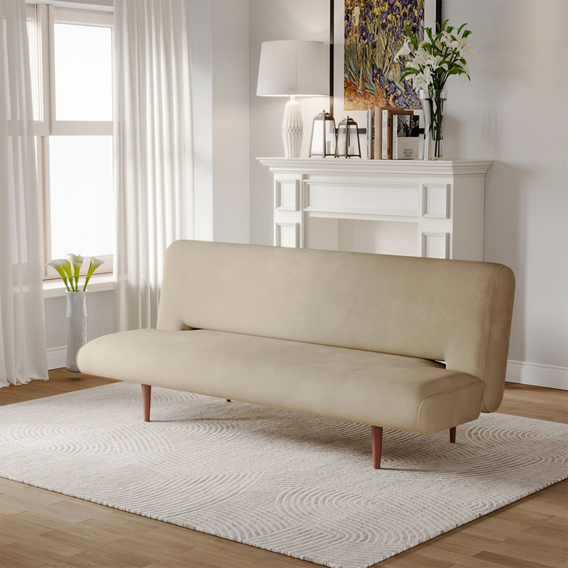 Bulhary 3 Seater Linen Sleeper, Khaki