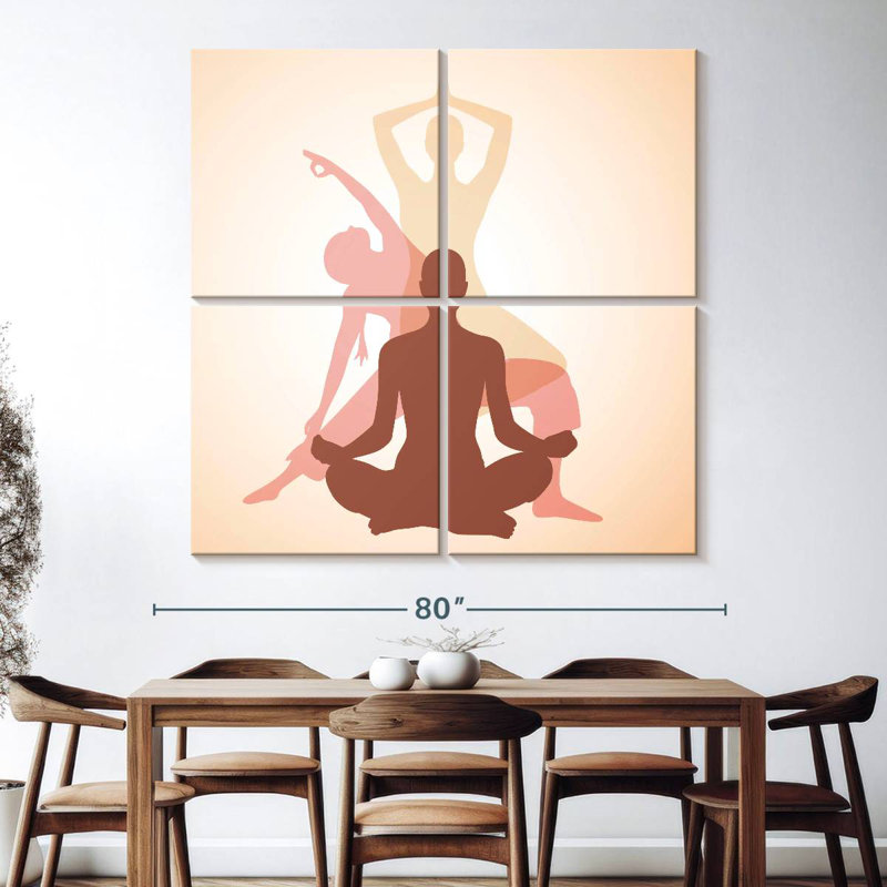 Kerrick Yoga Pose, H 74 po x l 74 po