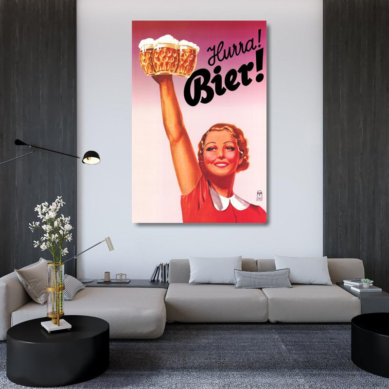 Harra! Bier!, 48" H x 32" W