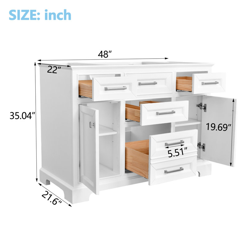 48" Bathroom Vanity Base Only 