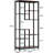 Open Display Rack,Farmhouse Bookshelf,Versatile Storage Bookcase