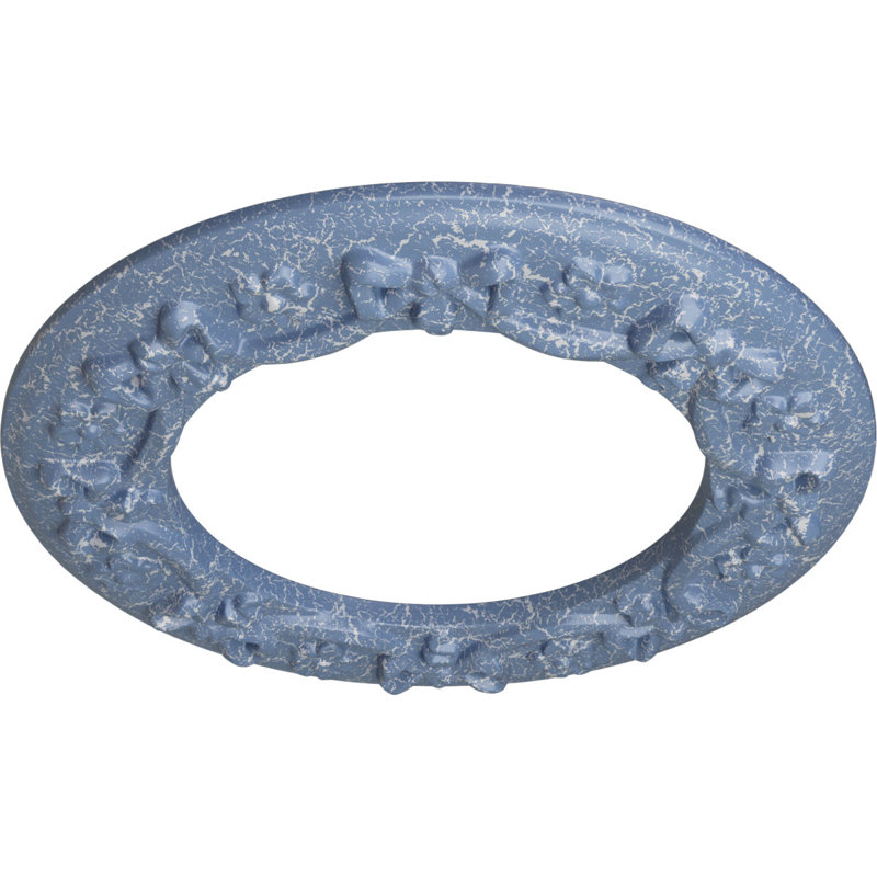 Ruban Endurathane avec médaillon de plafond arc, diamètre extérieur de 12 1/4 po x P 7 1/2 po x P 7/8 po (convient aux auvents jusqu'à 7 1/2 po), fini craquelé Americana peint à la main