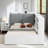 Platform Bed With Upholstered And Storage Headboard, Rotatable Board, Storage Shelves And 2 Drawers-1542100296