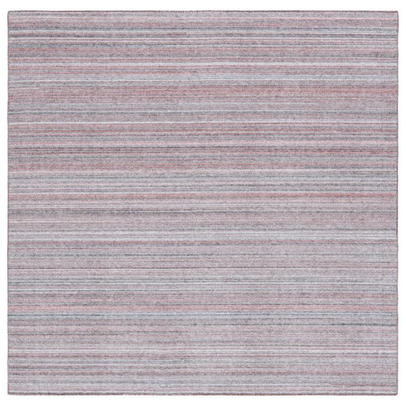 Dalkeith Flat Weave Performance Striped Rug, Square 6'