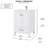Amandie 24 in. Single Sink Freestanding Bath Vanity in Matte White with White Quartz Top-2139391910-1970058180