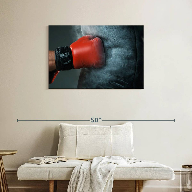 Poinçon de gants de boxe Sireci, H 24 po x l 36 po