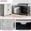 Armoire utilitaire, gris pierre - Tablette réglable et tiroir pour table de rangement pratique avec salon, vestibule et armoire de cuisine