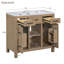 Meuble-lavabo simple 36 po avec plateau en résine-95897656