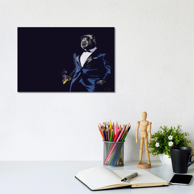 Pop Fiction by Paul Neville - Wrapped Canvas Print, 20.32cm H x 30.48cm W x 1.9cm D