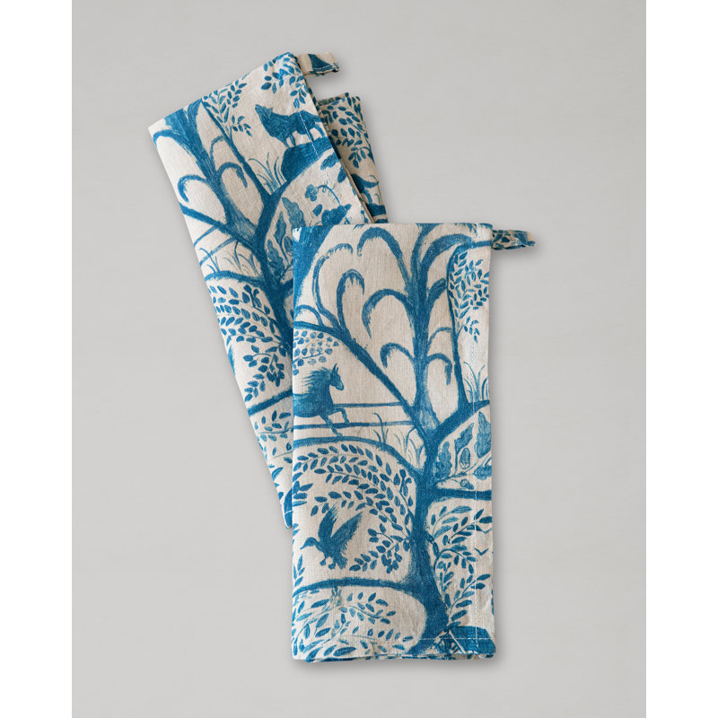 THE ENCHANTED WOODLAND DUSK BLUE TOWEL SET