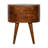 Chestnut Rounded Bedside Table