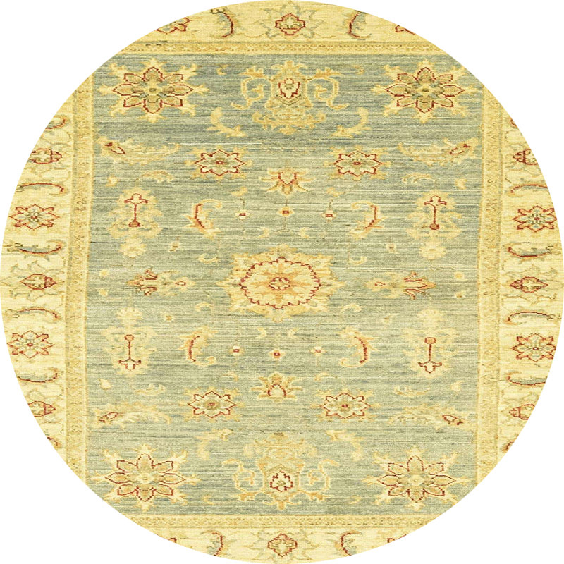 Abstract Indoor Rug, Round 5'