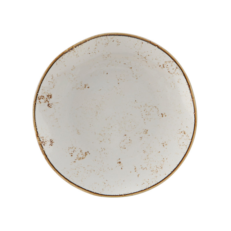 Artisan Dinner Plate, Geode Agave White