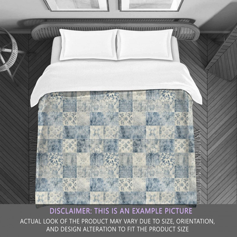Polyester Checkered Comforter, Twin Comforter