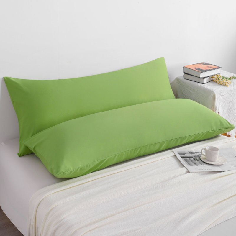 2PC Hypoallergenic Microfiber body pillowcase, Sky Blue