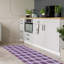 Tapis à carreaux mauve-53650411