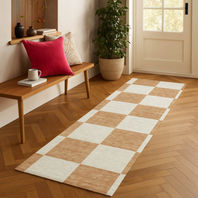 Tapis géométrique intérieur / extérieur lavable à la machine Braegger ACN2345