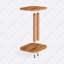 Table d'appoint en bois de hêtre massif Sicily, table rectangulaire en C pour canapé et fauteuil