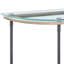 Table de canapé en verre transparent Brantley