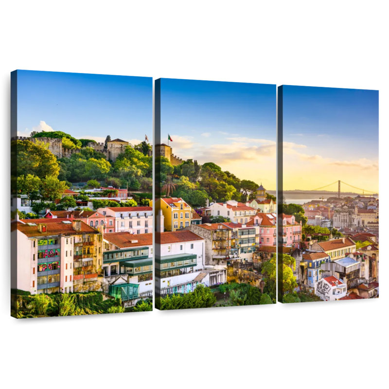 Rorry Lisbon Skyline, 28" H x 45" W