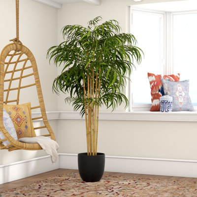 Arbre de bambou artificiel vert 6 pi