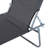 Adjustable Grey Beach Lounge Chair With Folding Function And High Fabric - For Camping, Hiking, Backyard Foldable