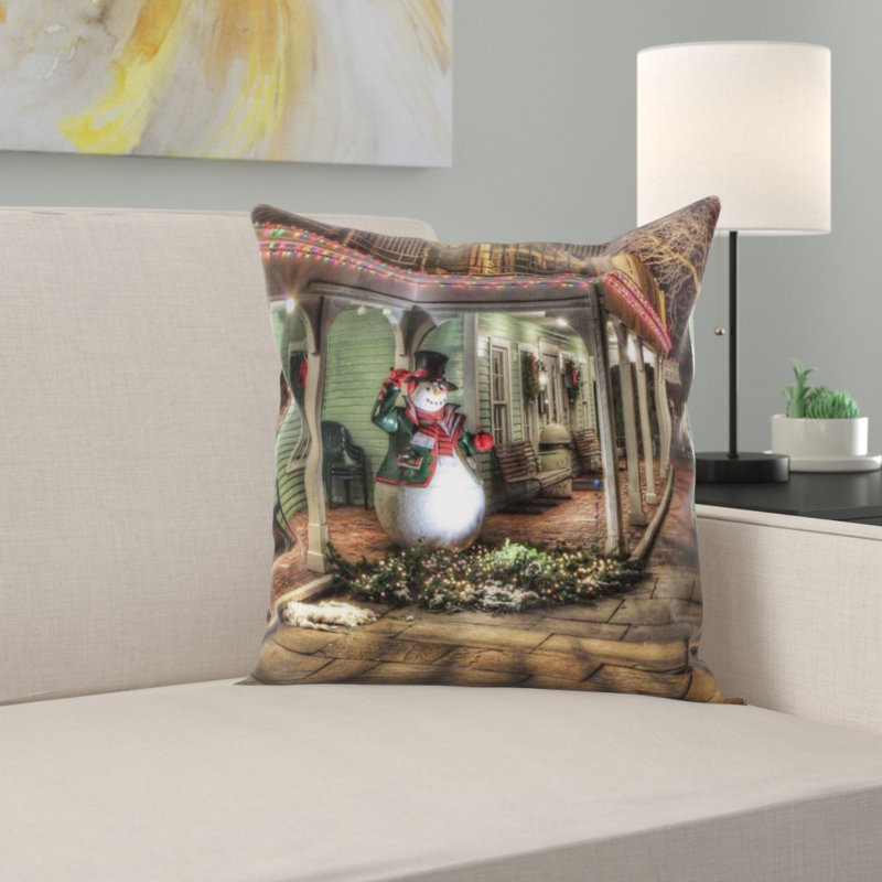 Coussin bonhomme de neige