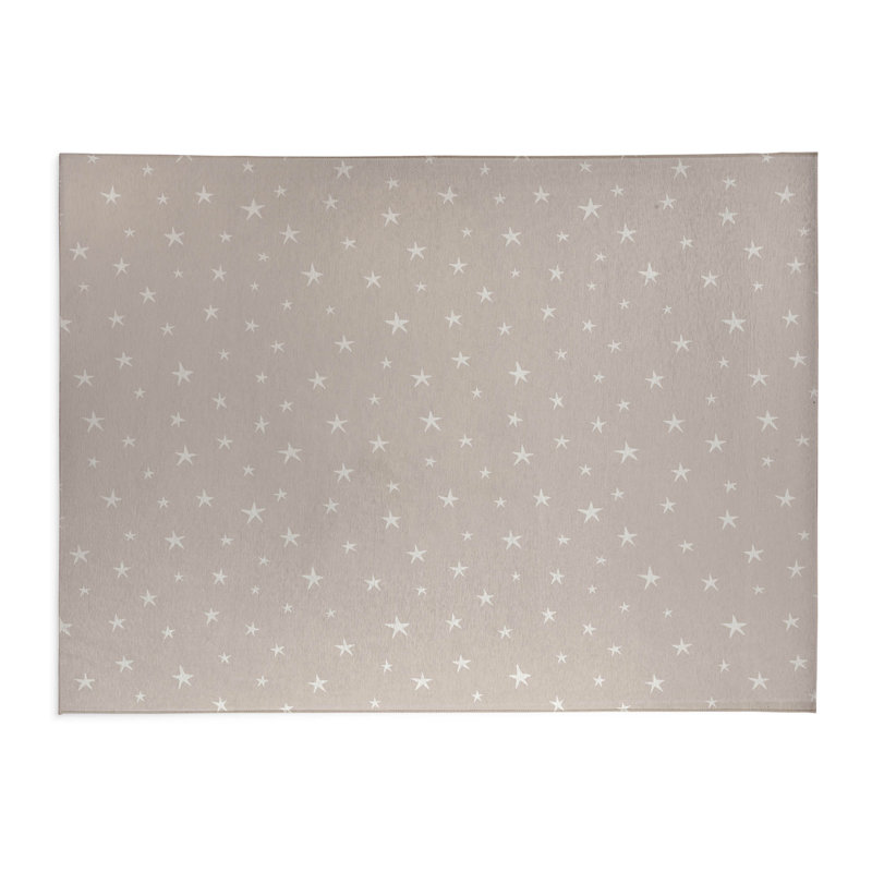 Tapis de cuisine antidérapant Starry Night, Rectangle 4pi x 6 pi, Taupe