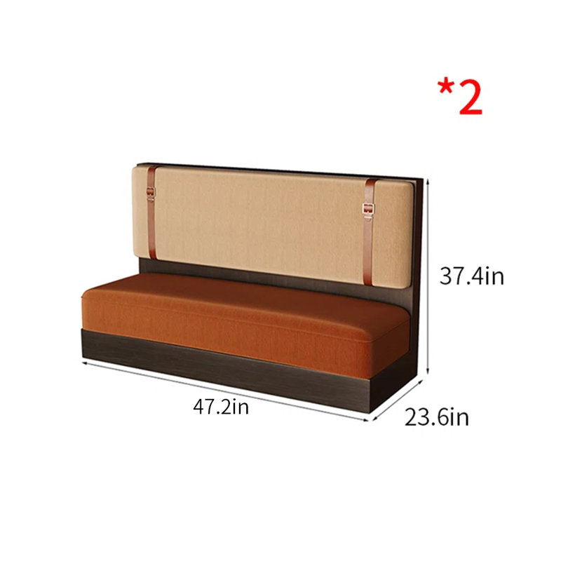 Banc rembourré en similicuir haut de gamme