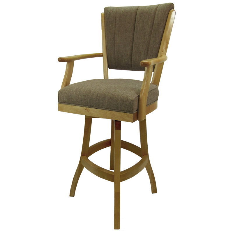 Swivel Wood Extra Tall Bar Stool 34" Seat, Extra Tall (34" Seat Height)