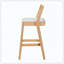 Ensemble de 2 tabourets d'intérieur avec revêtement de finition naturelle pour un usage domestique-1473217925