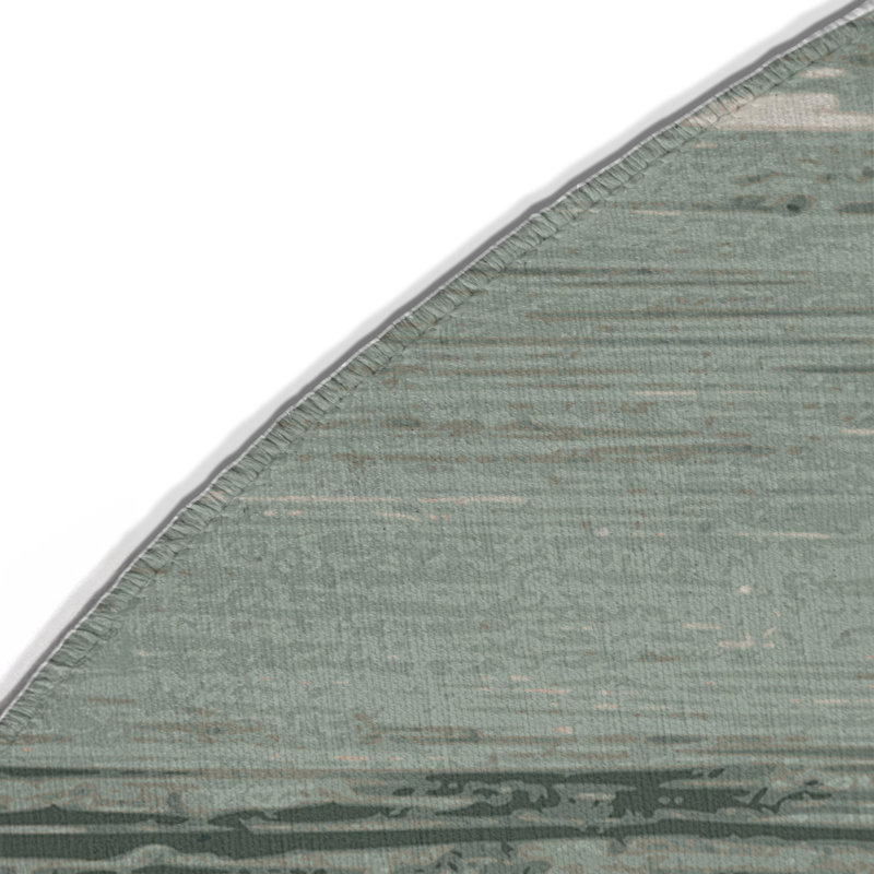 Watercolor Gray Indoor and Outdoor Area Rug, Round 5'