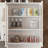 94.5"W Large Food Pantry Kitchen Sideboard Buffet Table-1196037253