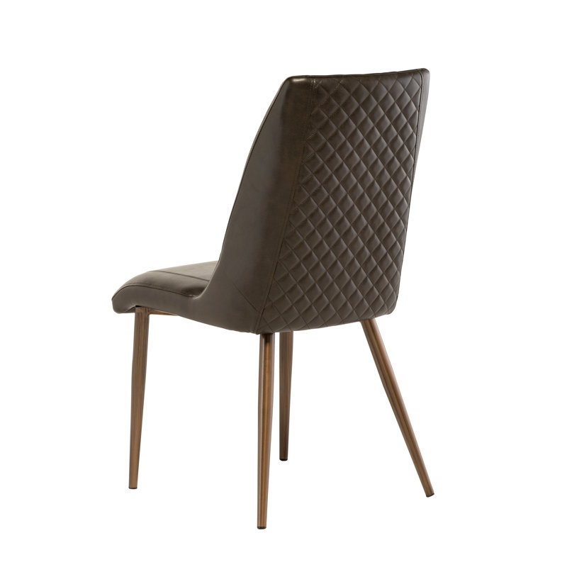 Louisburg 48cm H Upholstered Side Chair, Dark Brown