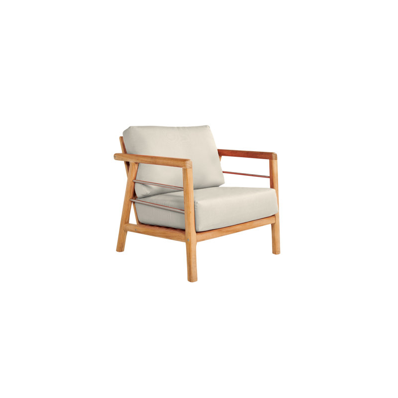 Daniele 5 - Person Outdoor Seating Group with Cushions, Cream