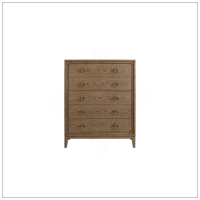 Commode 5 tiroirs au fini latté