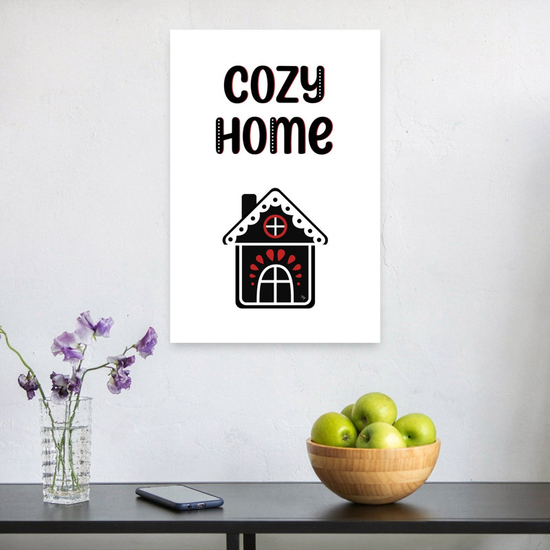 Cozy Home Modern Winter Architecture Wall Art Print 1 Piece Wrapped Canvas Wall Art, 60.96cm H x 40.64cm W