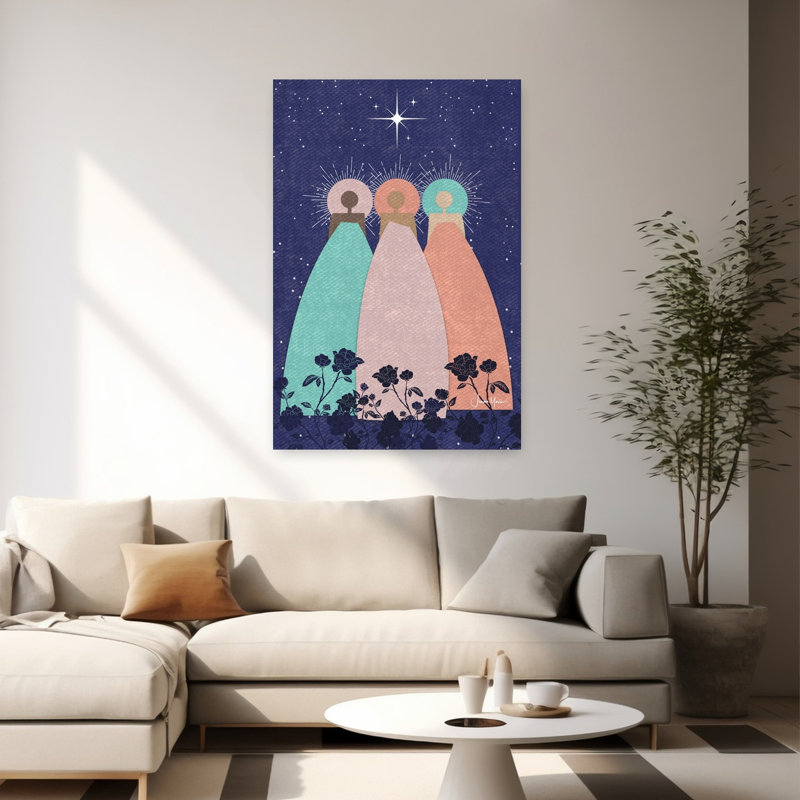 Impression d'art mural abstrait Magi Under Guiding Star, H 60 po x l 40 po