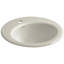 Radiant Metal Circular Drop-In Bathroom Sink with Overflow-229580900-199472093