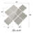 Glass Arabesque 4" x 5" Glass Novelty Tile-959000821