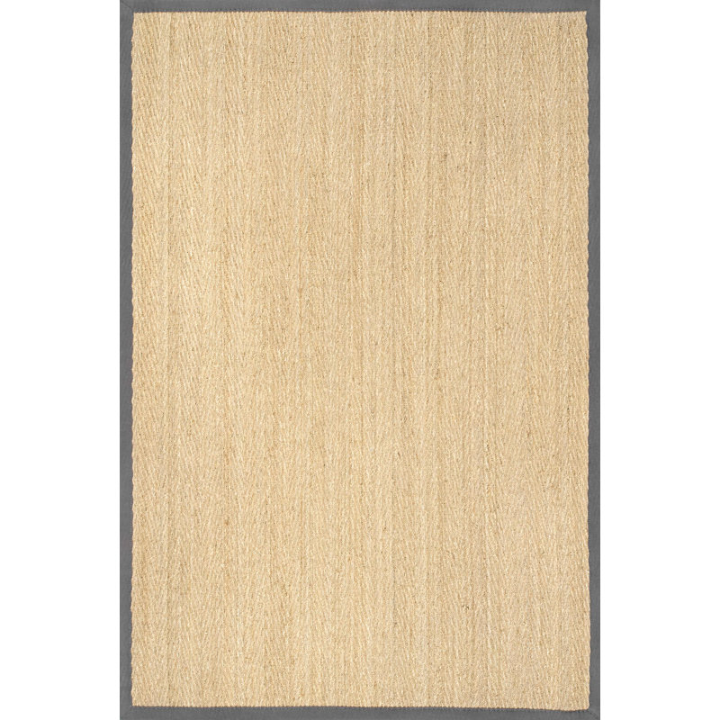 Tapis de la surface brune à lattes de bambou/herbe Bengtson, Rectangle 2 pi 6 po x 4 pi