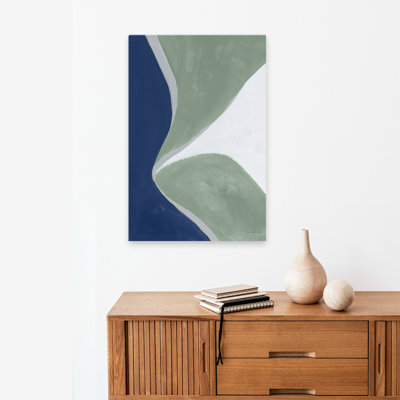 Abstrait et bleu, bleu, vert, art abstrait III