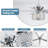 Kamori 52" Crystal Ceiling Fan w Wood Blades and 3 Lights, Crystal Light Shade, Quiet DC Motor w/ Remote