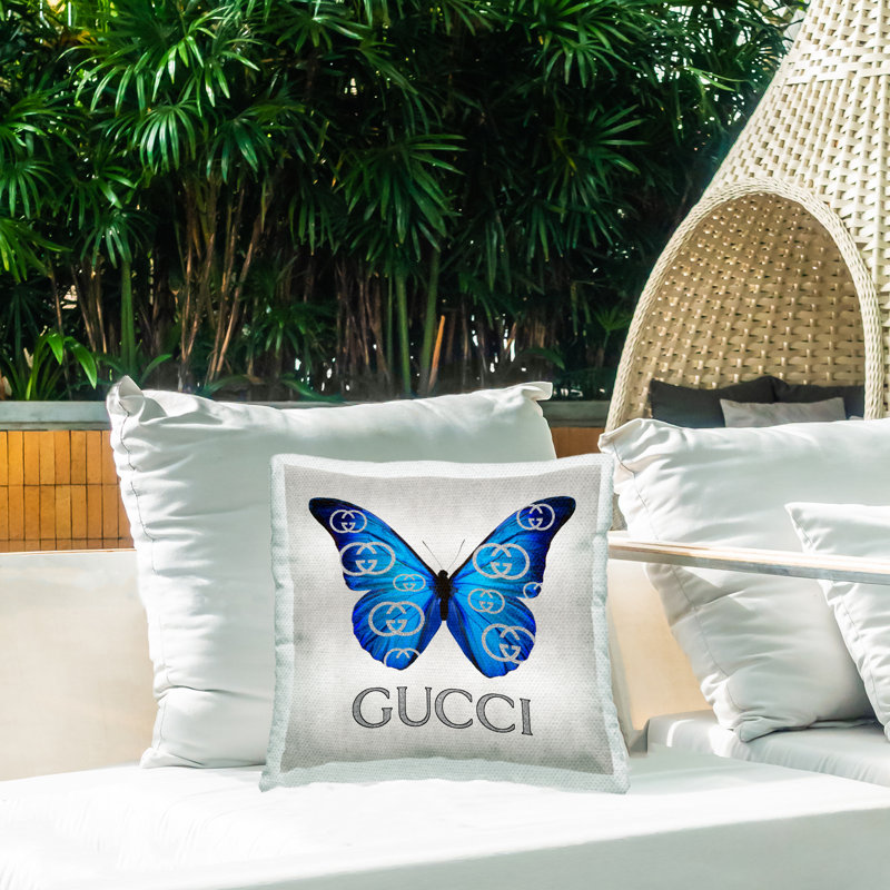 Coussin d'extérieur imprimé papillon Fashion Brand par Madeline Blake
