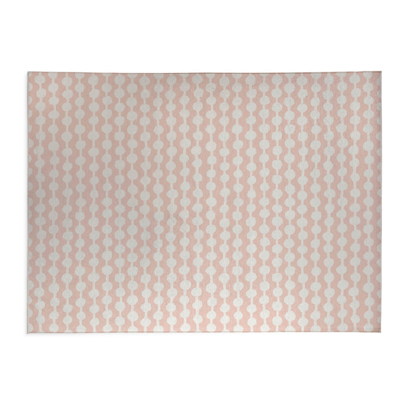 Dot Tied Non-Slip Outdoor Rug, Rectangle 5' x 7'