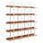 70.5"H X 70.9"W Wood Double 5-Tier Bookcase-800694550