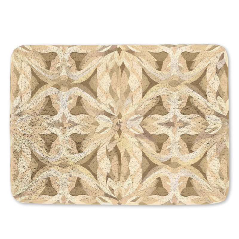 Tapis de bain en microfibre / microsuède Darshay, L 17 po