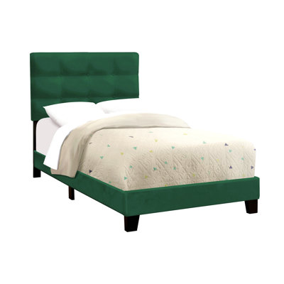 Lit, taille simple, tapissier, chambre à coucher, cadre seulement